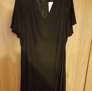 Torrid (24) Long Black Summer Dress
